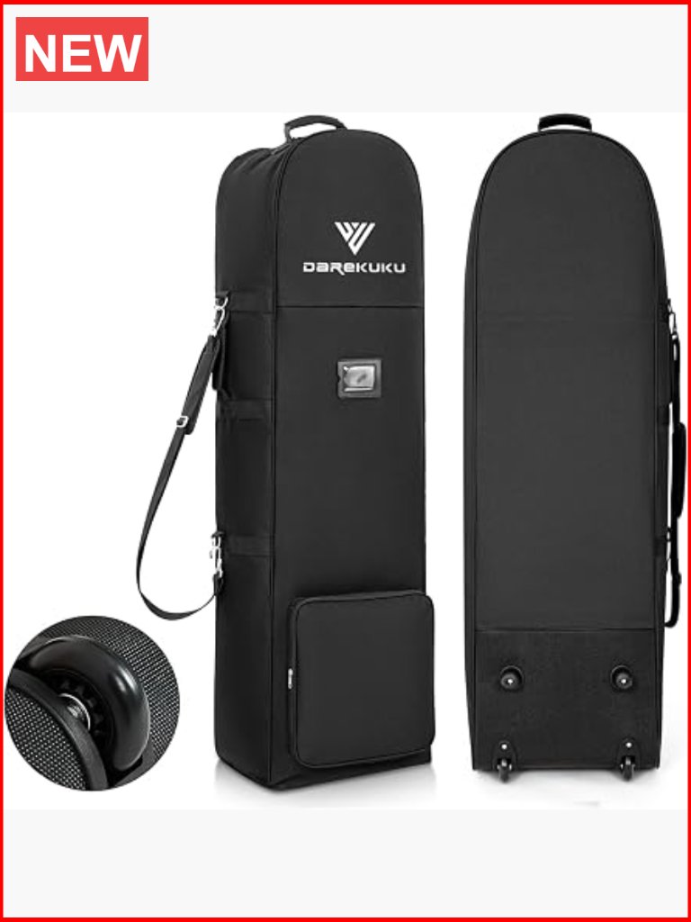 Golf Travel Bag With Wheels For Airlines - 900d Heavy Duty Oxford